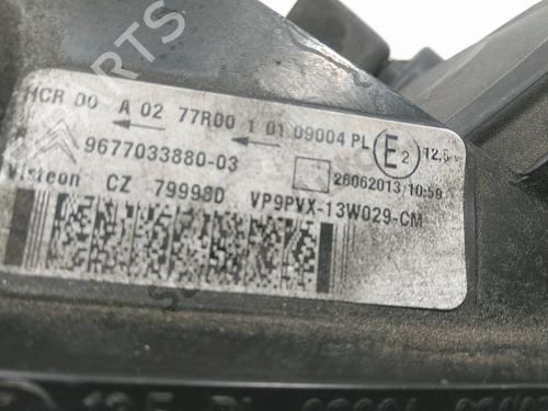 Right headlight CITROËN C3 II (SC_) 1.0 VTi 68 | BP40491051C29 - Image 2