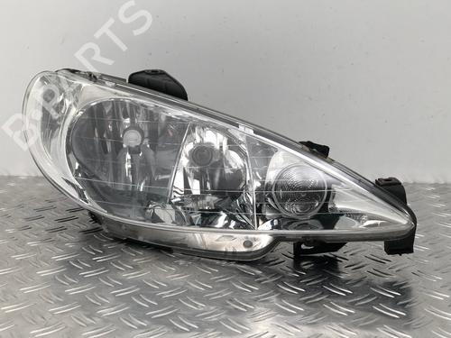 Used Right headlight PEUGEOT 206 CC (2D) 1.6 16V (2DNFUF, 2DNFUR) (109 hp) 29030984