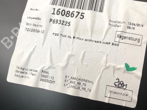Rear left panel BMW 1 (F20) 116 d | BP29031310C60 