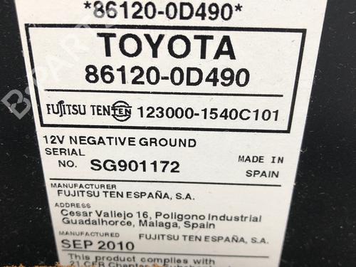 Radio TOYOTA YARIS (_P9_) 1.0 VVT-i (KSP90_, KSP90R) | BP29220187E6 