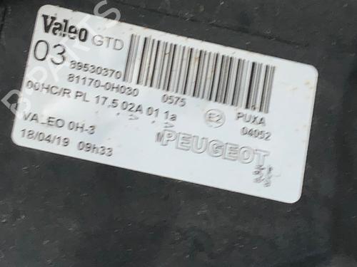 Left headlight PEUGEOT 107 (PM_, PN_) 1.0 | BP29035586C28 