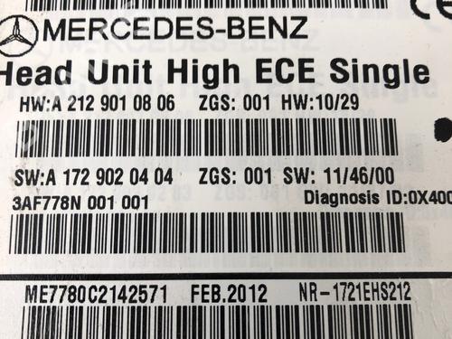 Radio MERCEDES-BENZ E-CLASS T-Model (S212) E 220 CDI / BlueTEC (212.202, 212.201) | BP29033898E6 