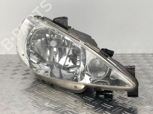 Right headlight PEUGEOT 206 CC (2D) 1.6 16V (2DNFUF, 2DNFUR) | BP29035470C29 