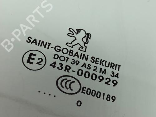 Front right door window PEUGEOT 3008 I MPV (0U_) 1.6 HDi | BP30901033C19