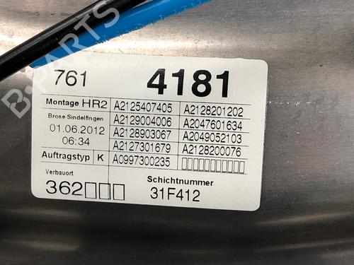 Left rear door MERCEDES-BENZ E-CLASS T-Model (S212) E 220 CDI / BlueTEC (212.202, 212.201) | BP29033915C4 