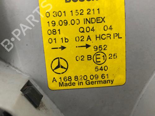 Left headlight MERCEDES-BENZ A-CLASS (W168) A 160 (168.033, 168.133) | BP29033973C28 