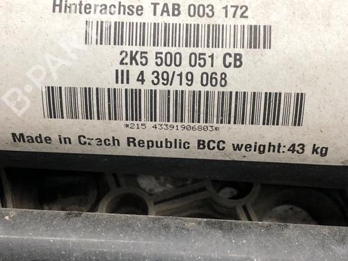 Rear axle VW CADDY IV Box Body/MPV (SAA, SAH) 2.0 TDI | BP29032066M2 