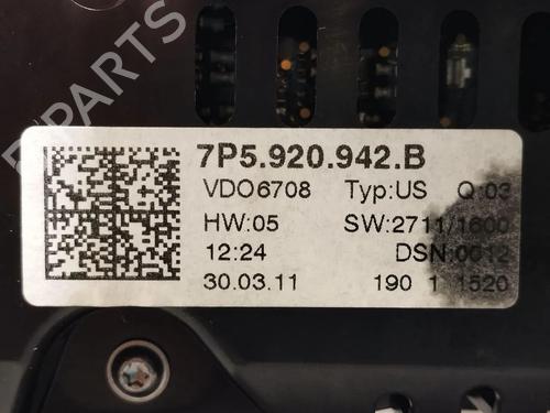 Instrument cluster PORSCHE CAYENNE (92A) 4.8 Turbo | BP28933272C47 - Image 10