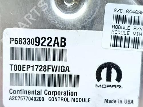 Motorstyringsenhed CHRYSLER PACIFICA (RU) 3.6 Hybrid | BP31191749M57 