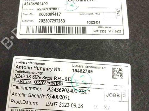 Boot lining MERCEDES-BENZ EQB (X243) EQB 300 4-matic (243.608, 243.609) | BP28943882I3 