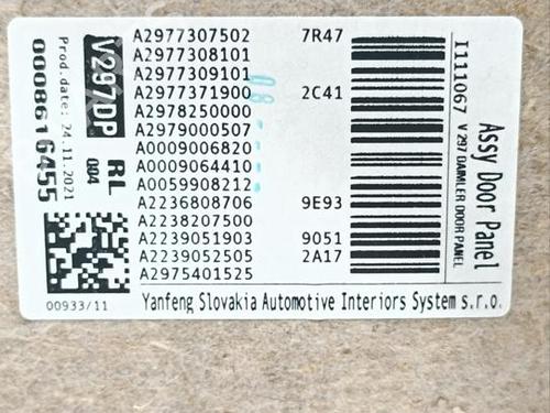 Rear left panel MERCEDES-BENZ EQS (V297) EQS 450+ (297.123) | BP39002112C60 - Image 21