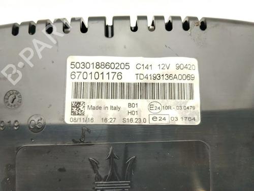 Instrument cluster MASERATI LEVANTE SUV (M161) 3.0 Q4 | BP28910949C47 