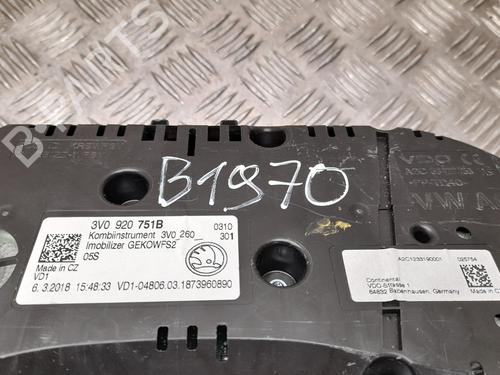 Instrument cluster SKODA SUPERB III Estate (3V5) 2.0 TDI | BP28919704C47 