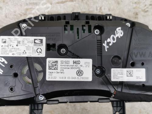 Kombiinstrument VW GOLF VII Variant (BA5, BV5) 1.0 TSI (110 hp) 28912062