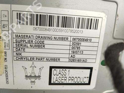 Radio MASERATI QUATTROPORTE VI 3.8 GT S | BP38994473E6  - Image 17