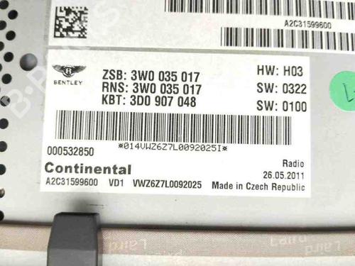 Electronic module BENTLEY CONTINENTAL FLYING SPUR (3W_) 6.0 FLEX | BP28936263M83