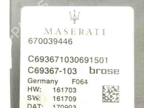 Electronic module MASERATI LEVANTE SUV (M161) 3.0 S Q4 | BP28939119M83 