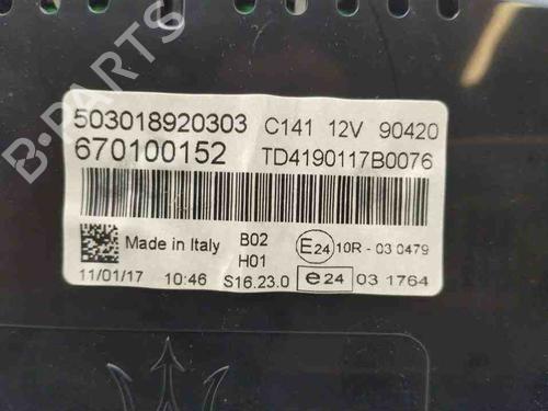 Instrument cluster MASERATI GHIBLI III (M157) 3.0 S Q4 | BP28938066C47 