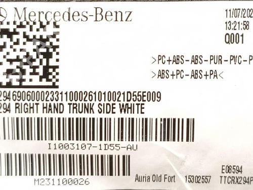 Boot lining MERCEDES-BENZ EQE SUV (X294) EQE 350 4-matic (294.612) | BP39520584I3 - Image 3