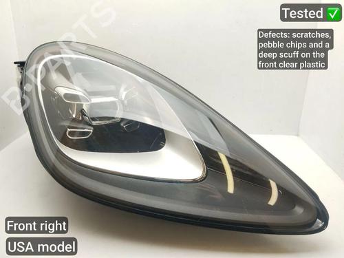 Used Right headlight PORSCHE CAYENNE (9YA) 4.0 Turbo S E-Hybrid AWD (9YACH1) (680 hp) 32191749