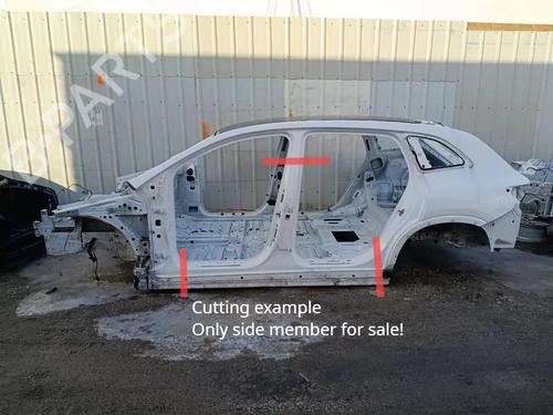 Used Left sideskirt Left sideskirt MERCEDES-BENZ EQS SUV (X296) 450+ (296.623) (360 hp) 34445312 34445312