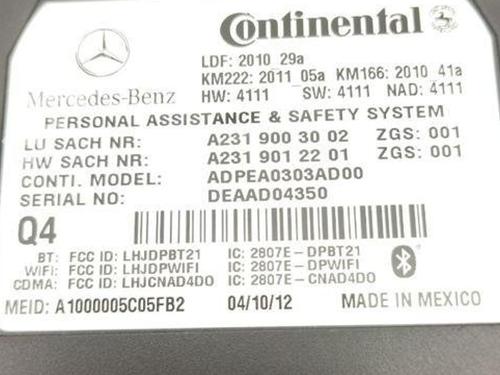 Electronic module MERCEDES-BENZ CLS (C218) CLS 500 4-matic (218.391) | BP28910585M83 