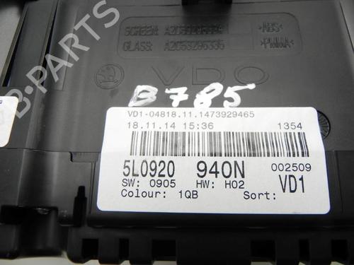 Instrument cluster SKODA YETI (5L) 1.2 TSI | BP37612854C47 - Image 7