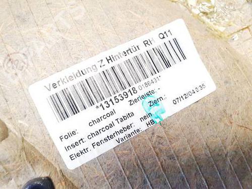 Rear right panel OPEL ASTRA H (A04) 1.7 CDTI (L48) | BP34814384C61 - Image 4