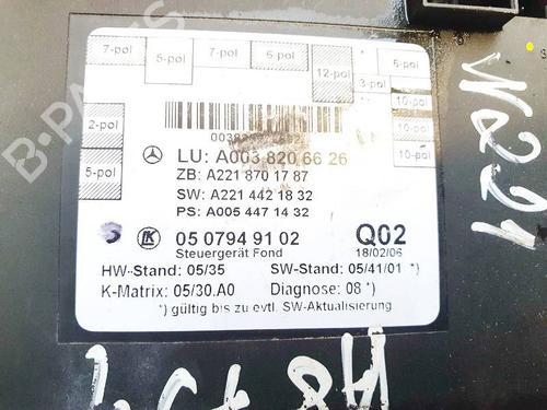 Electronic module MERCEDES-BENZ S-CLASS (W221, V221) S 320 CDI (221.022, 221.122) | BP35208758M83 - Image 2