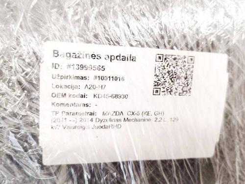 Boot lining MERCEDES-BENZ GL-CLASS (X164) GL 420 CDI 4-matic (164.828) | BP39895473I3 - Image 2