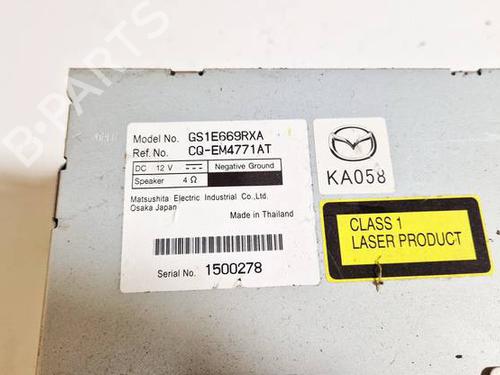 Radio MAZDA 6 Hatchback (GH) 2.0 MZR-CD (GH14) | BP34988951E6 - Image 2