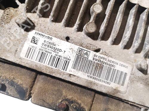Engine control unit (ECU) PEUGEOT 807 (EB_) 2.0 HDI | BP37480851M57 - Image 3