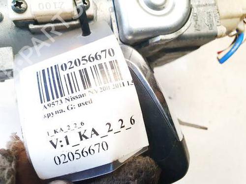 Ignition barrel NISSAN NV200 Van 1.5 dCi 85 (M20, M20N, M20M) | BP35223350M48 - Image 2