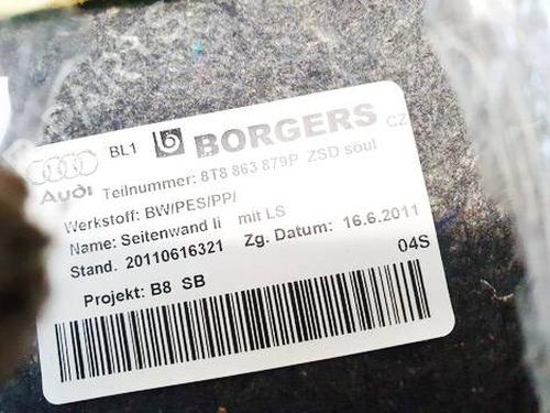 Boot lining AUDI A4 B8 (8K2) 2.0 TDI | BP36250850I3 - Image 2