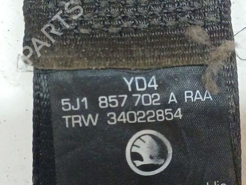 Front right seatbelt SKODA FABIA II (542) 1.9 TDI | BP36455723I25 - Image 4