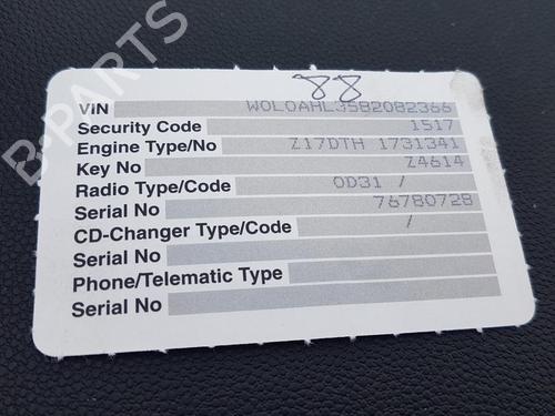 Electronic module OPEL ASTRA H (A04) 1.7 CDTI (L48) | BP33493353M83  - Image 9