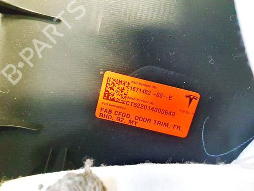 Front right panel TESLA MODEL Y (5YJY) Long Range All-wheel Drive | BP35088052C59 - Image 5