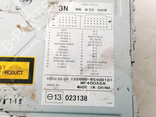 Radio CHEVROLET CAPTIVA (C100, C140) 2.0 D 4WD | BP35597904E6 - Image 2