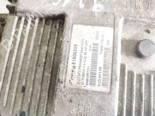 Engine control unit (ECU) FIAT PUNTO EVO (199_) 1.3 D Multijet (199AXD1B, 199AXD1A, 199BXD1B, 199BXD1A,... | BP32575441M57 - Image 2