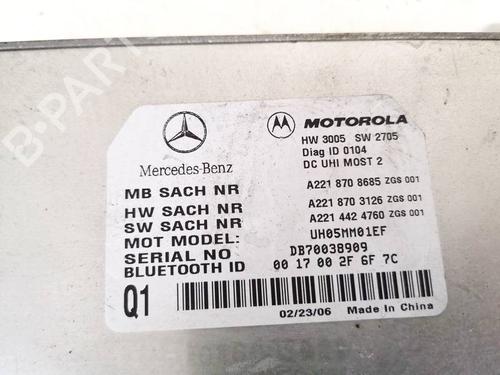Electronic module MERCEDES-BENZ S-CLASS (W221, V221) S 320 CDI (221.022, 221.122) | BP32967776M83 - Image 2