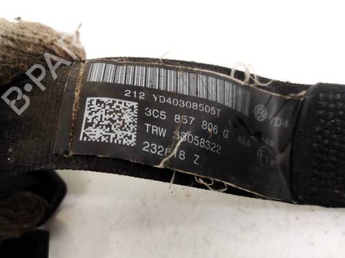 Rear right seatbelt VW PASSAT B6 (3C2) 2.0 TDI 16V | BP35228660I28 - Image 3