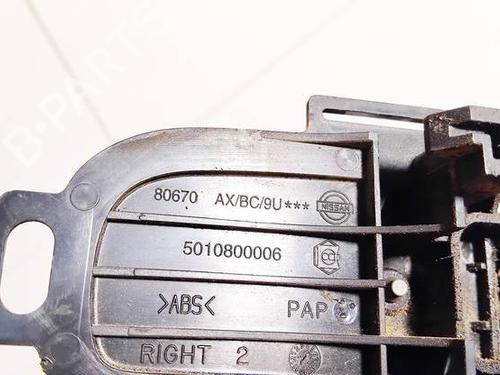 Rear right interior door handle NISSAN NOTE (E11, NE11) 1.5 dCi | BP35041825I16 - Image 3