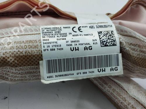 Right curtain airbag SEAT ARONA (KJ7, KJP) 1.0 TSI | BP28896466C12 