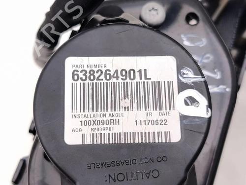 Front right seatbelt NISSAN LEAF (ZE1) Electric | BP36085676I25 - Image 11