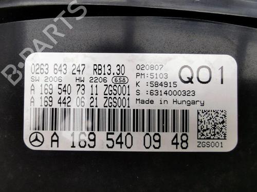 Instrument cluster MERCEDES-BENZ B-CLASS Sports Tourer (W245) B 180 CDI (245.207) | BP28900124C47 