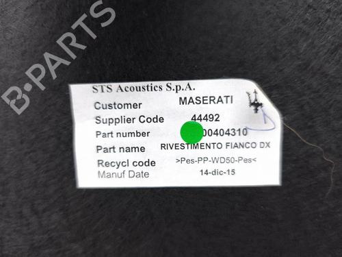 Boot lining MASERATI GHIBLI III (M157) 3.0 D | BP37514326I3 - Image 8