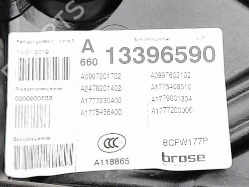Front left window mechanism MERCEDES-BENZ A-CLASS (W177) A 180 d (177.003) | BP32678300C22 - Image 13