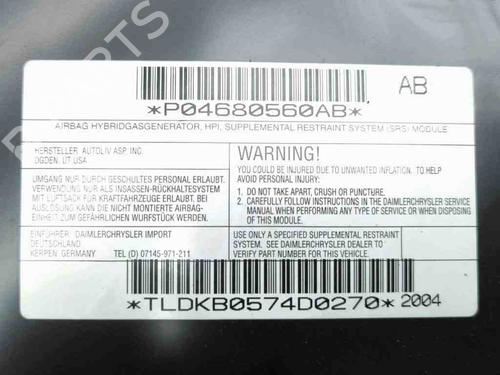 Knee airbag CHRYSLER GRAND VOYAGER V (RT) 2.8 CRD | BP28902496C50 