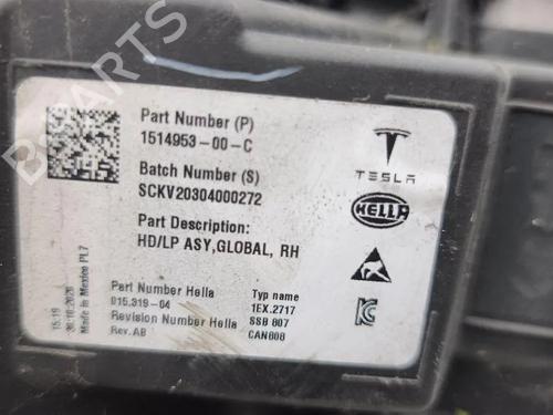 Højre forlygte TESLA MODEL 3 (5YJ3) EV | BP31858369C29 