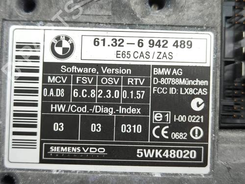 Ignition barrel BMW 7 (E65, E66, E67) 730 d | BP28872055M48  - Image 10